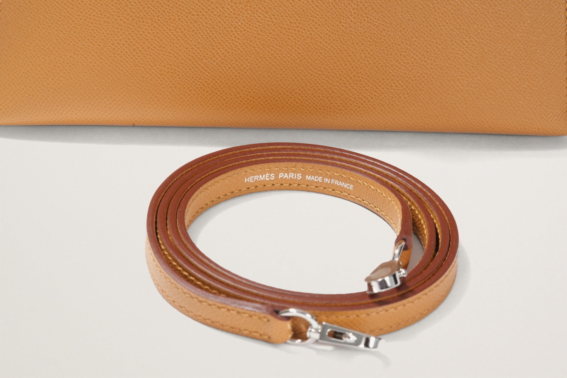 HERMES ミニケリー2 タッチ セサミ/ジョーヌアンブル