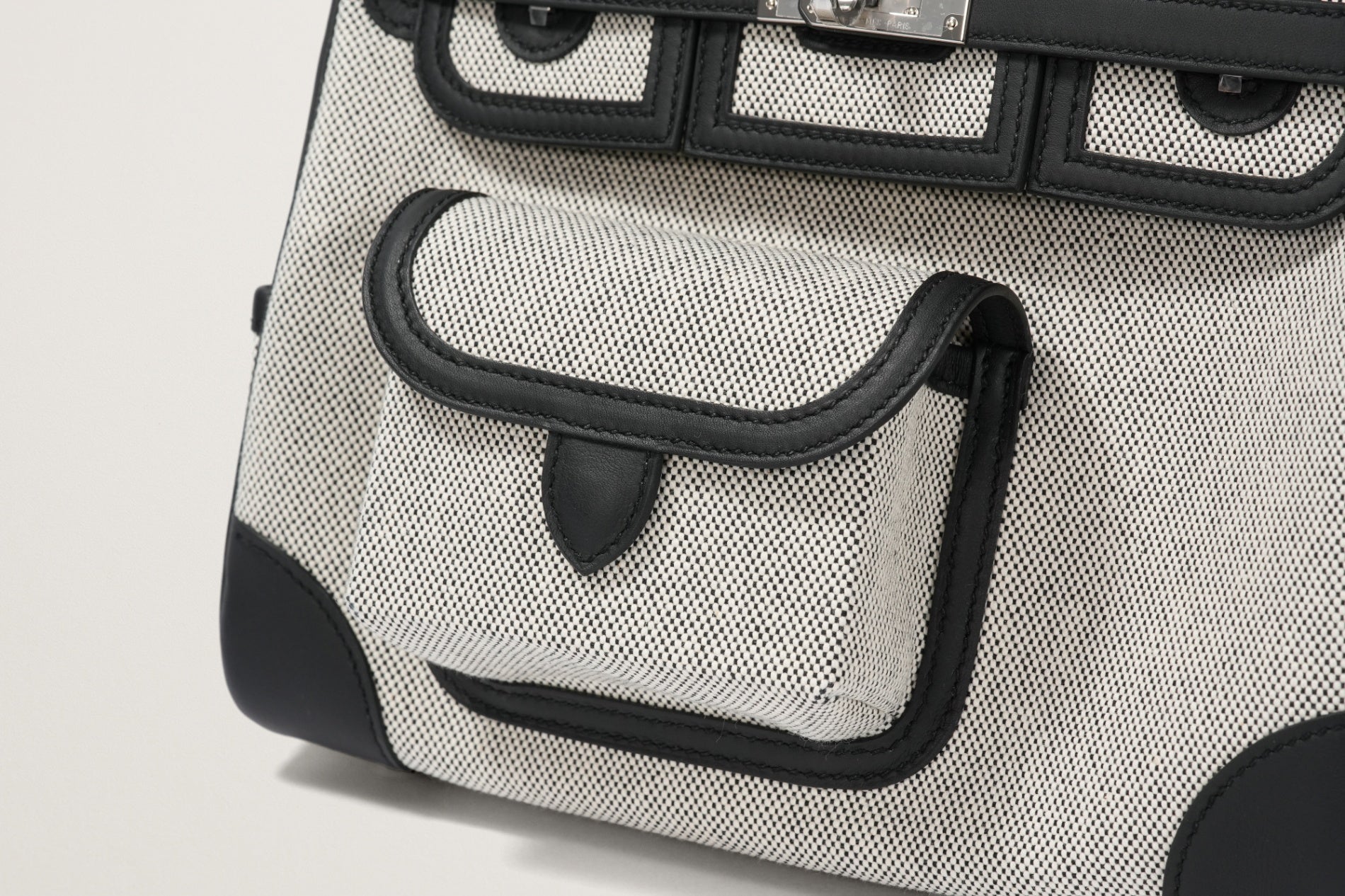 HERMES バーキン25カーゴ 黒／エクリュ