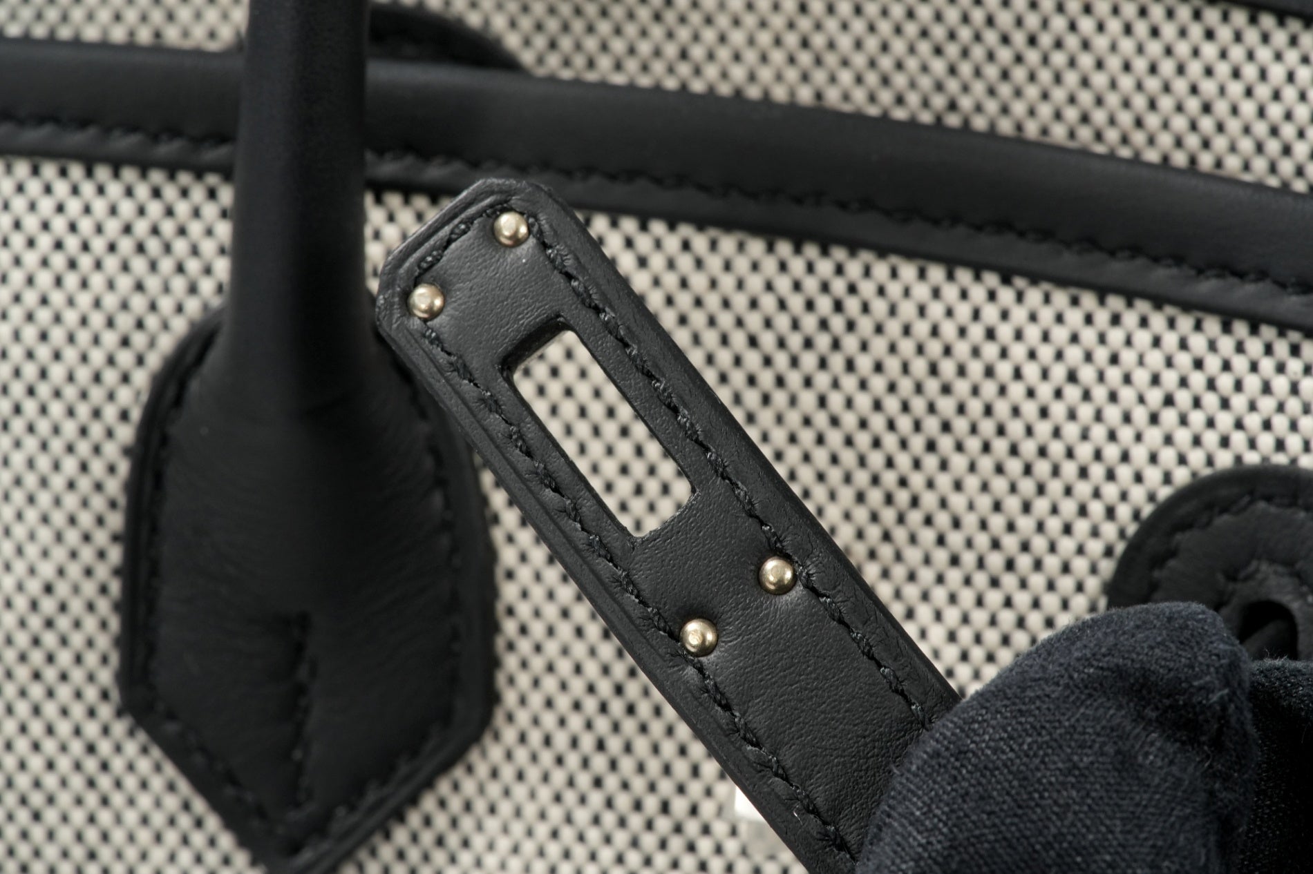 HERMES バーキン25カーゴ 黒/エクリュ