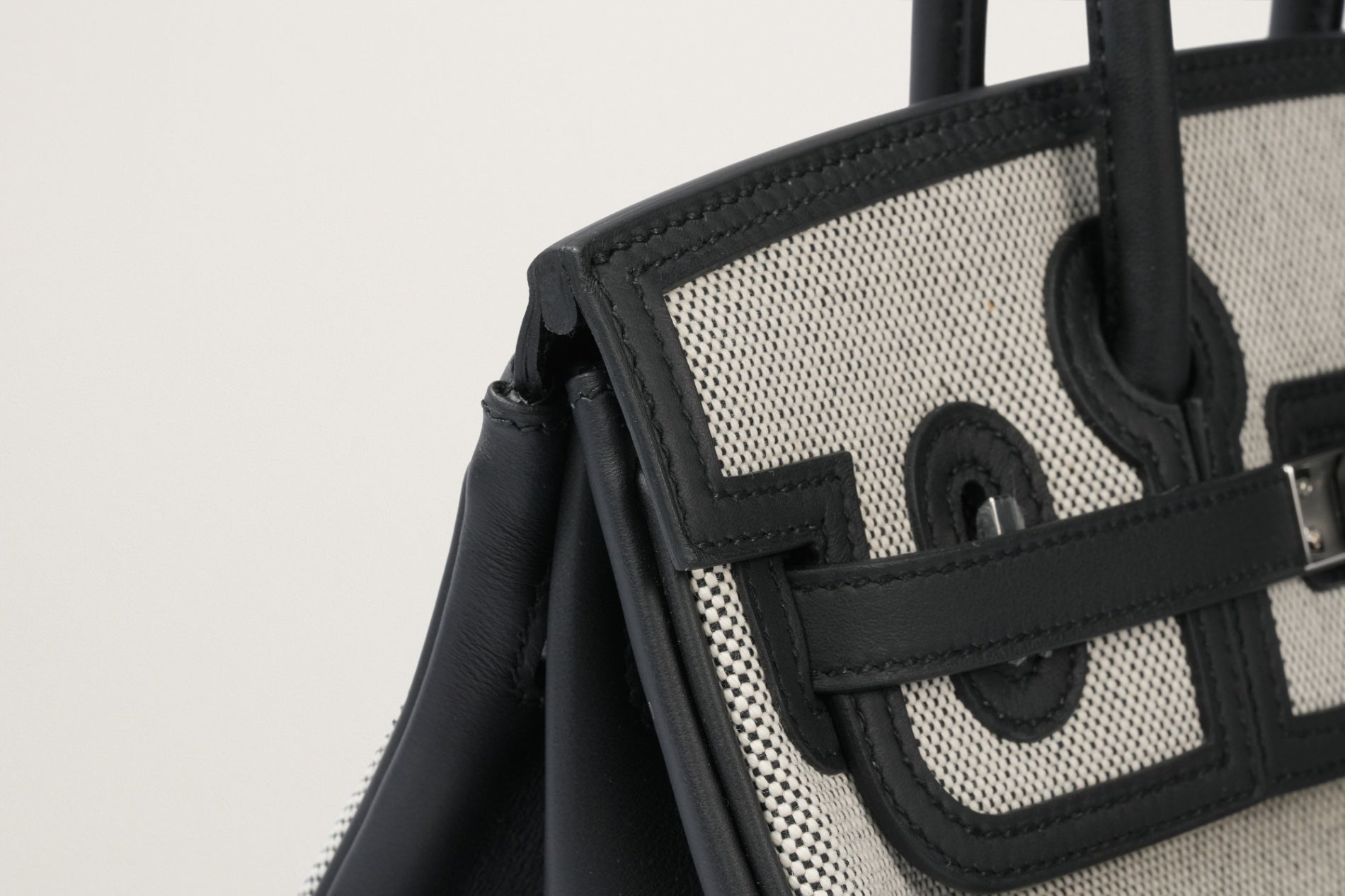 HERMES バーキン25 カーゴ 黒/エクリュ