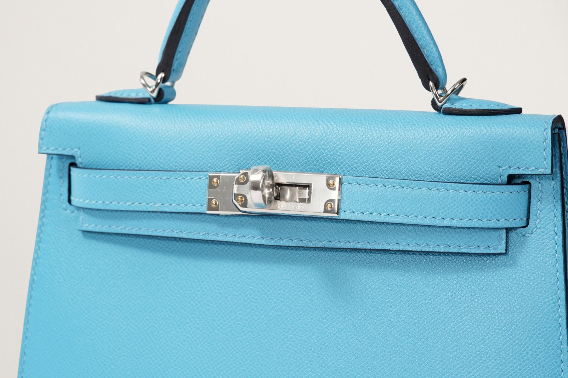 HERMES ミニケリー2 ブルーノール