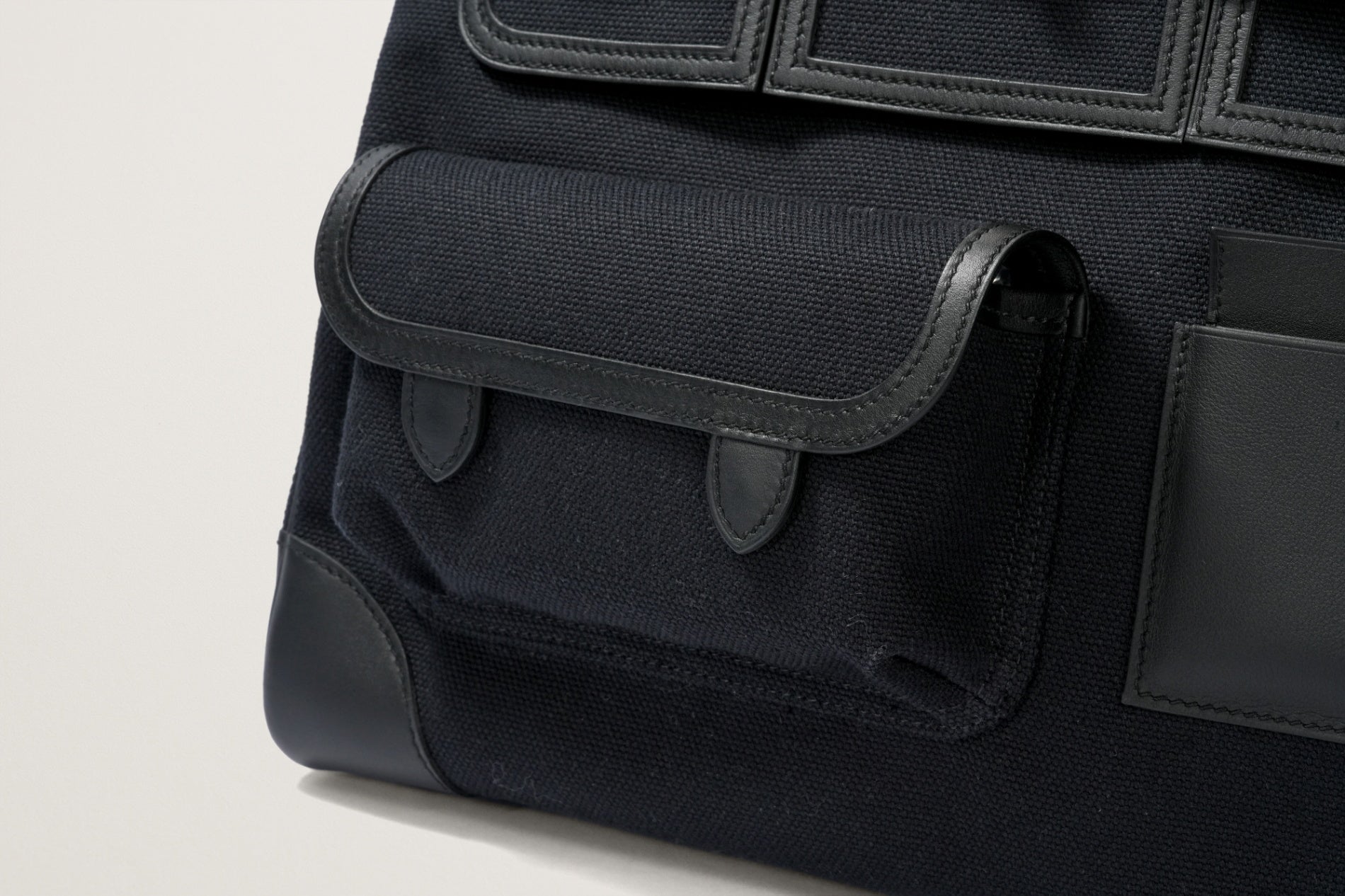 HERMES バーキン35 カーゴ ブルーマリン/黒