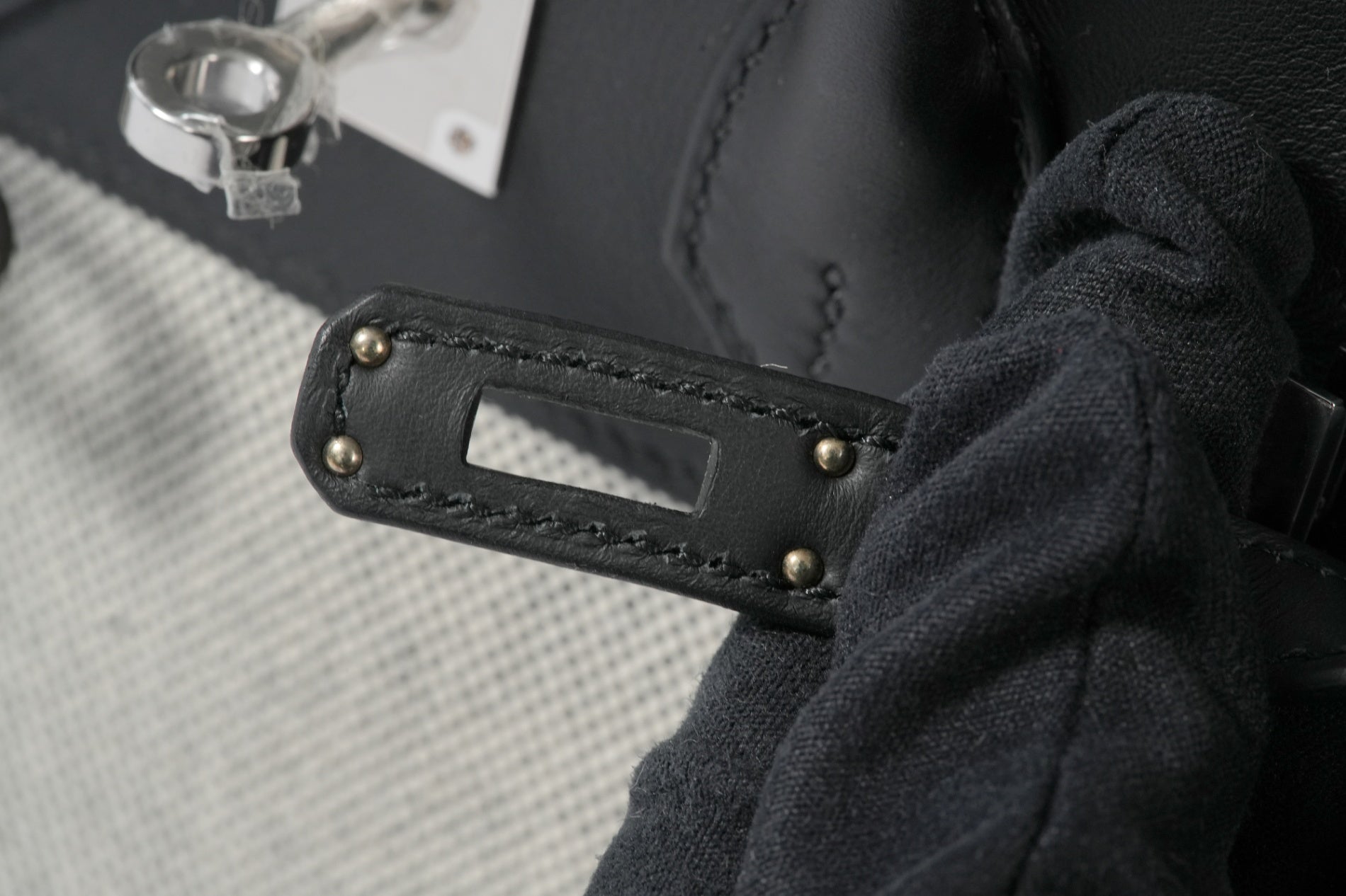 HERMES バーキン25 黒/エクリュ