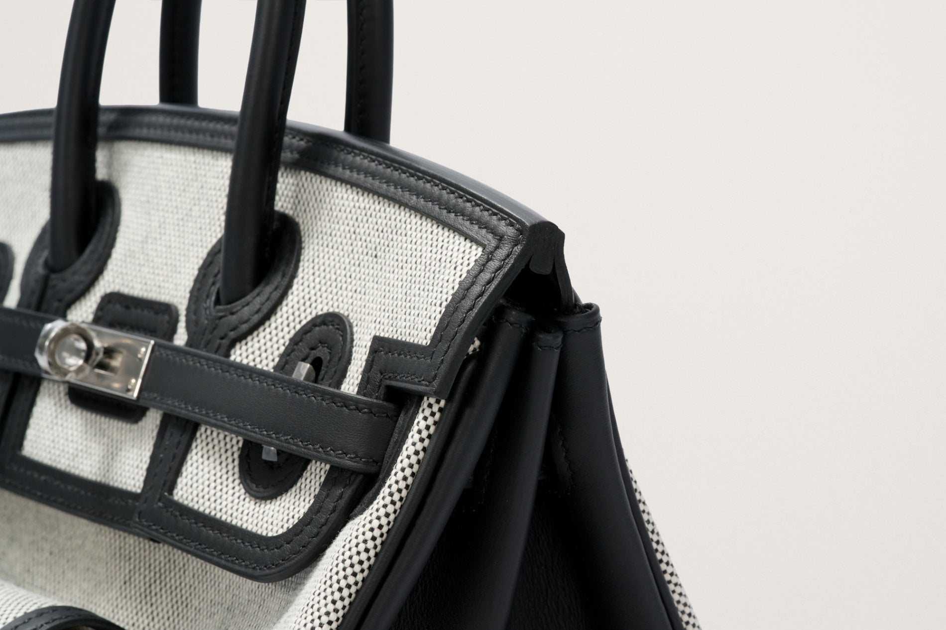 HERMES バーキン25カーゴ 黒/エクリュ