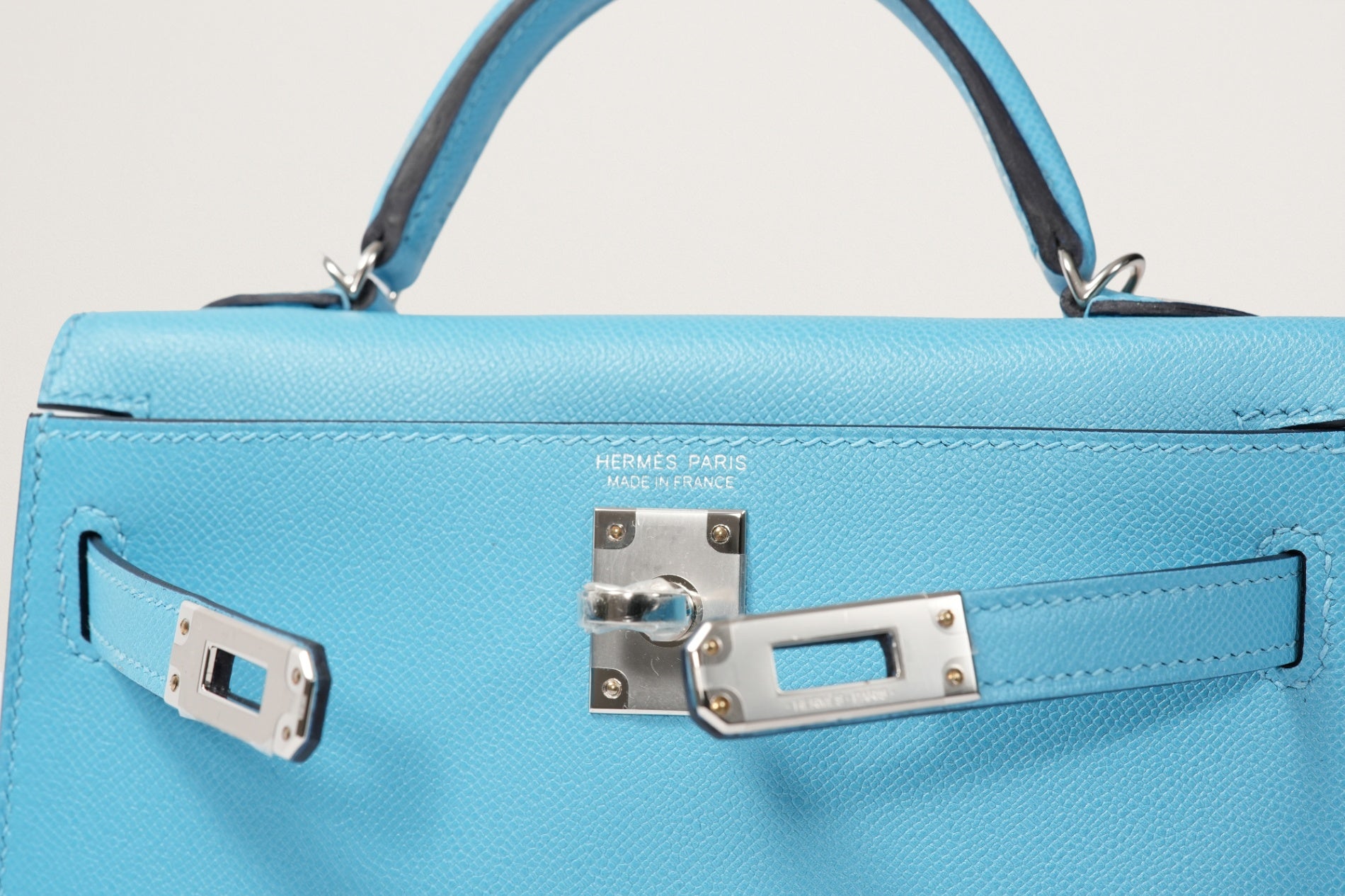 HERMES ミニケリー2 ブルーノール