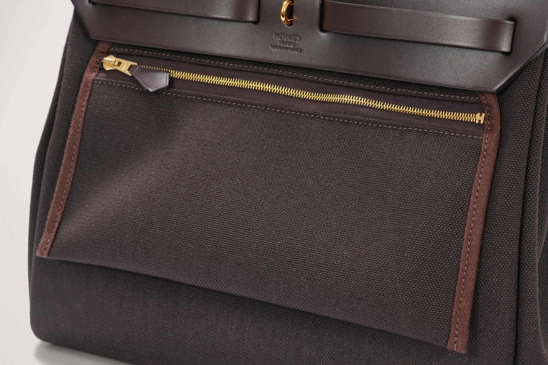 HERMES エールバッグ31 エベンヌ