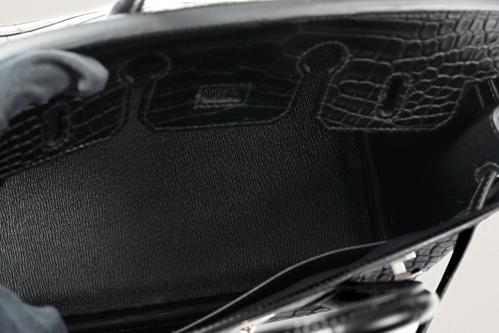 HERMES バーキン25 クロコダイル 黒